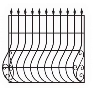 حفاظ پنجره مدل نیزه ای قوس دار در رشت