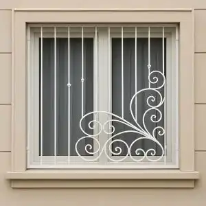 حفاظ پنجره مدل گل پیچ در رشت