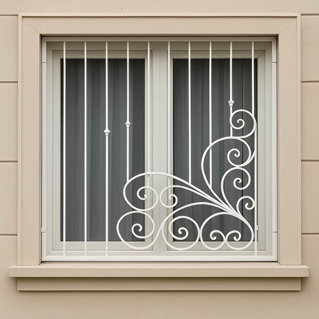 حفاظ پنجره مدل گل پیچ در رشت