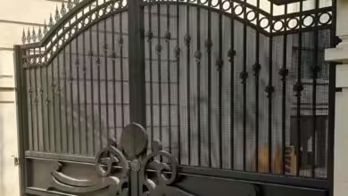 درب فلزی ورود به ویلا در رشت