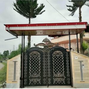 درب حیاط ویلایی آهنی در رشت