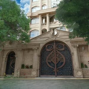 درب فلزی دسته گل در رشت