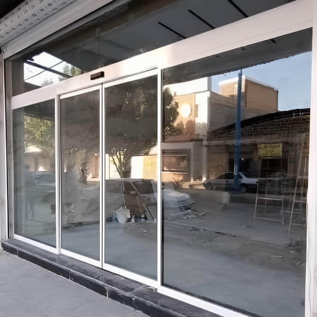 فروش درب شیشه ای کشویی با باتری پشتیبان در رشت