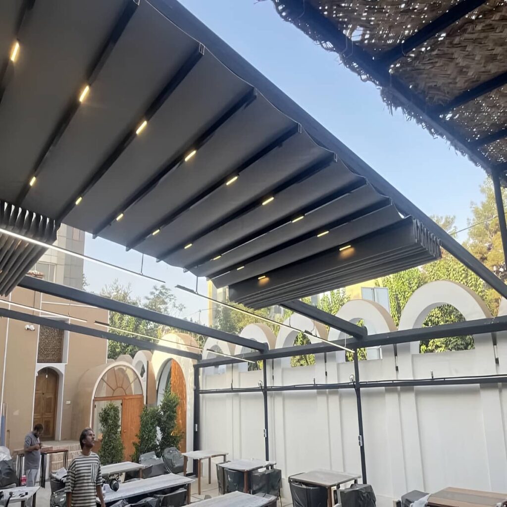 سفارش سقف جمعشونده کافیشاپ در رشت