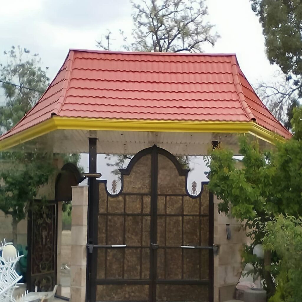آردواز پارکینگ با آبرو و ناودان در رشت