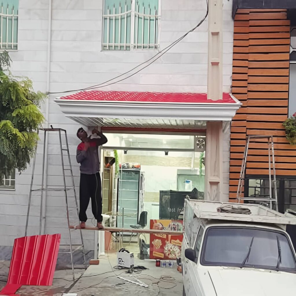 ساخت آردواز پارکینگ با ارتفاع مناسب در رشت