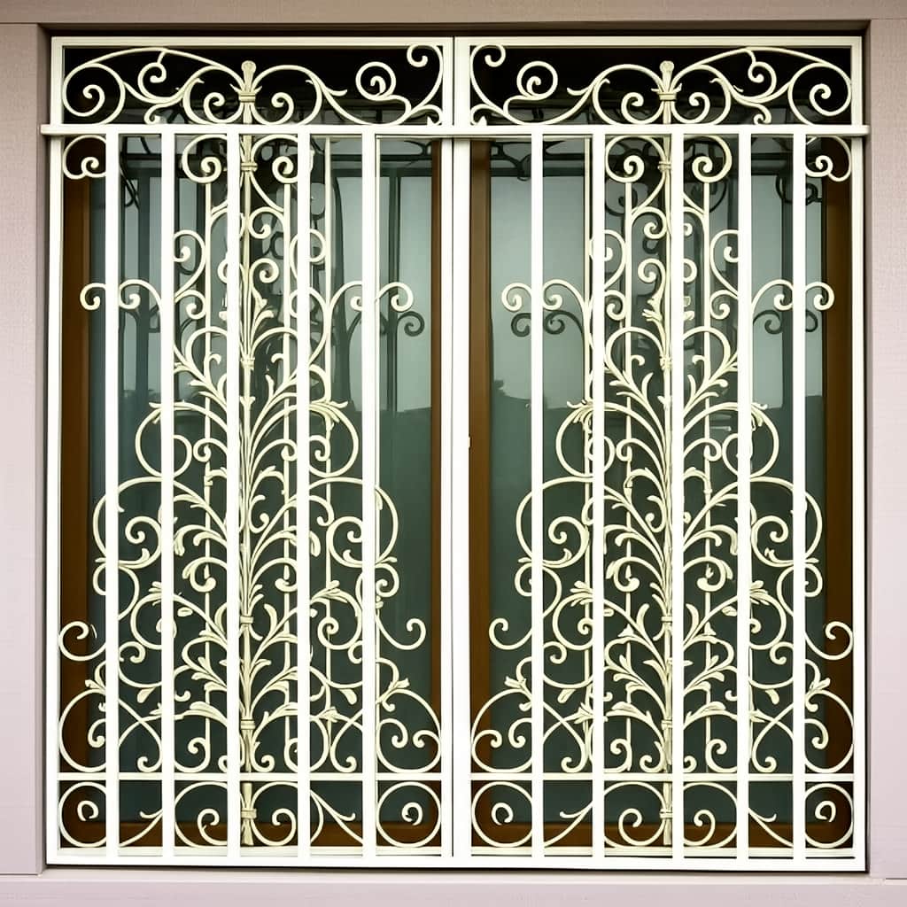 خرید حفاظ پنجره طرح دار لیزری با نقش هندسی در رشت