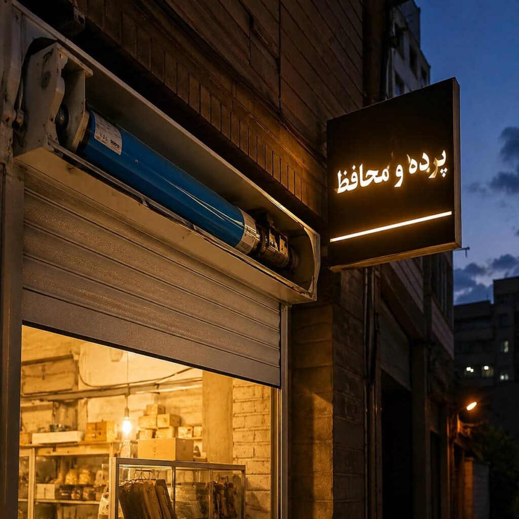 نصب موتور توبولار کرکره سبک برای پنجره برقی در رشت