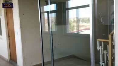 8 مدل درب شیشه ای اتوماتیک کشویی دو لت در رشت