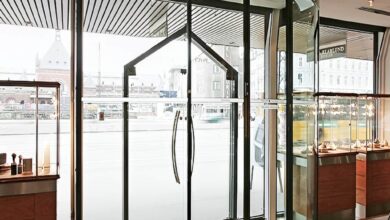 7 طرح درب اتوماتیک شیشه ای کم صدا موتور آرام در رشت