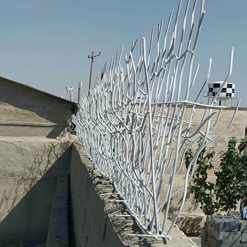 مدل کم‌عرض حفاظ شاخ گوزنی میلگرد خمکاری در رشت