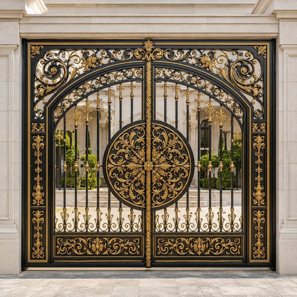 نصب درب حیاط ورودی محوطه برای تردد خودرو در رشت