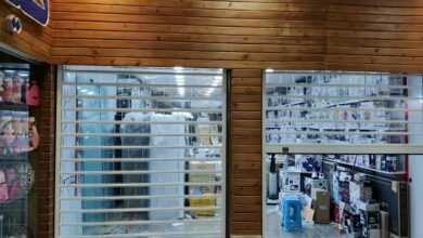 10 مدل کرکره برقی رنگی نمای فروشگاه در رشت