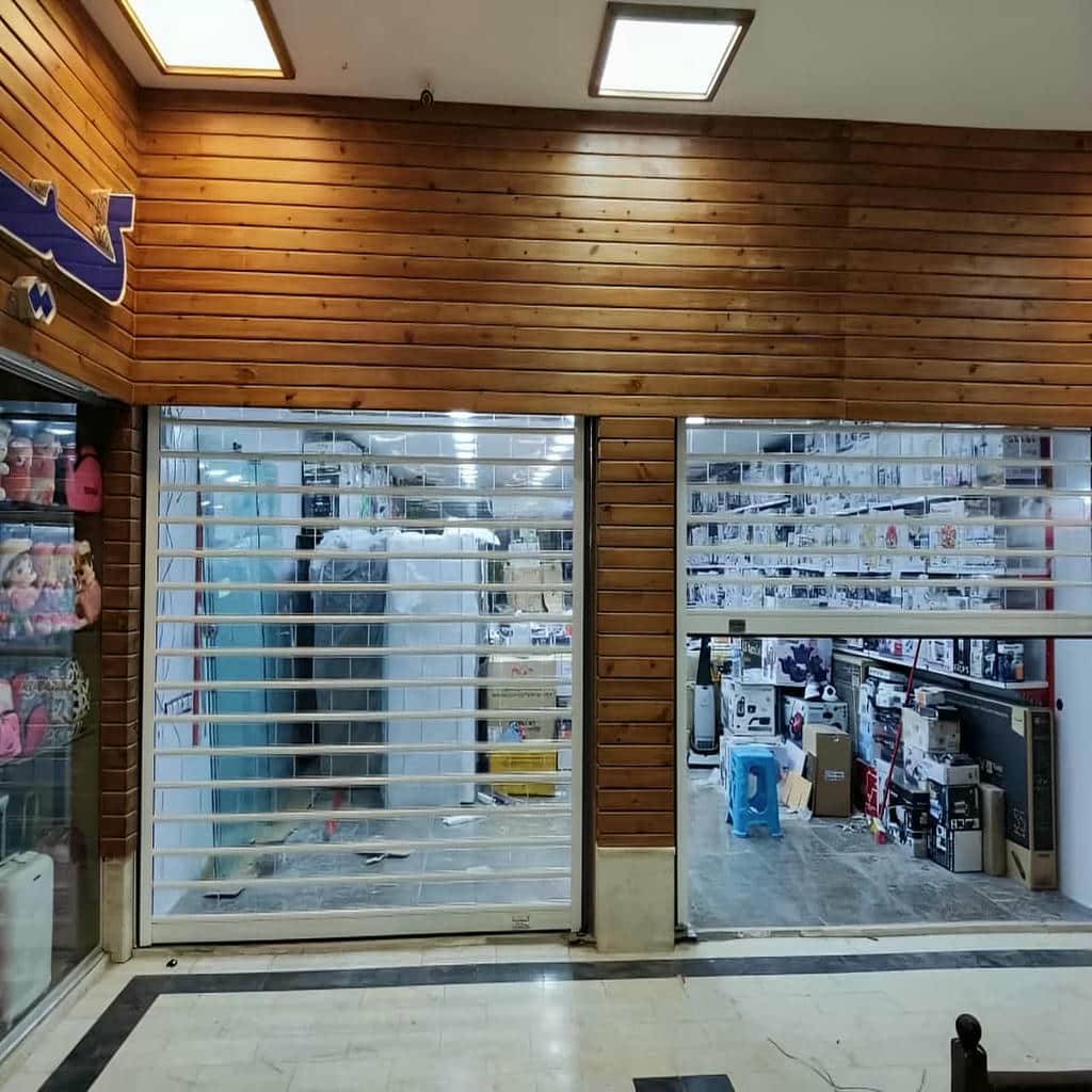10 مدل کرکره برقی رنگی نمای فروشگاه در رشت
