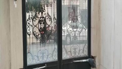 11 مدل جک درب حیاط دو لنگه سنگین در رشت