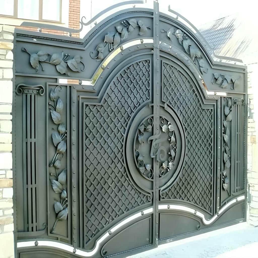 9 طرح درب پارکینگ دو لنگه عریض در رشت