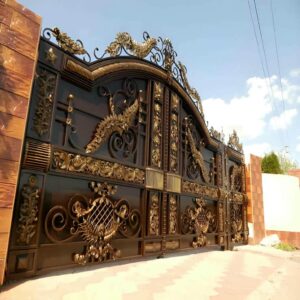9 مدل درب حیاط برش لیزری هندسی در رشت