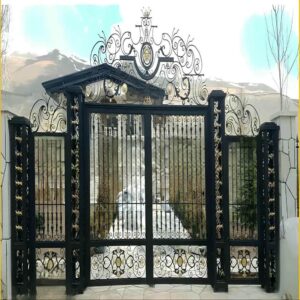 13 مدل درب ویلایی طرح چوب فلزی در رشت