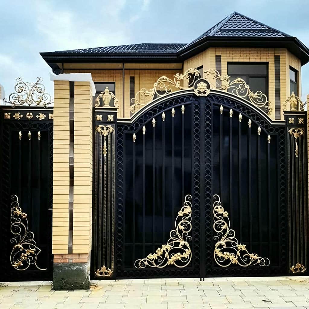 خرید درب حیاط طاق دار نیم دایره در رشت