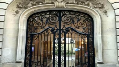 6 مدل درب حیاط فلزی دو لنگه در رشت