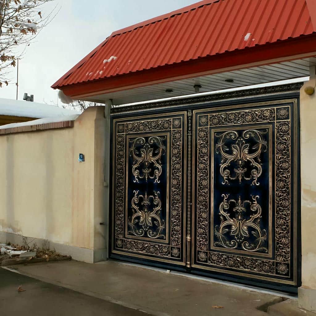 خرید درب آهنی برش لیزری ورودی با طرح مدرن در رشت