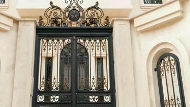 6 طرح درب ساختمان مدرن نمای سنگ در رشت
