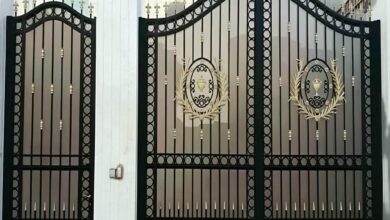 13 نمونه درب پارکینگ ریلی ریل زمینی در رشت