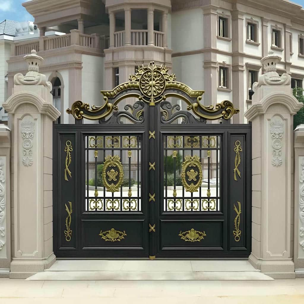 9 طرح درب پارکینگ حیاط لولایی در رشت