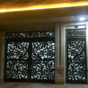 13 مدل درب آهنی حیاط طرح مدرن در رشت