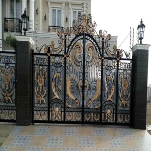 6 نمونه درب پارکینگ برش لیزری طرح هندسی در رشت
