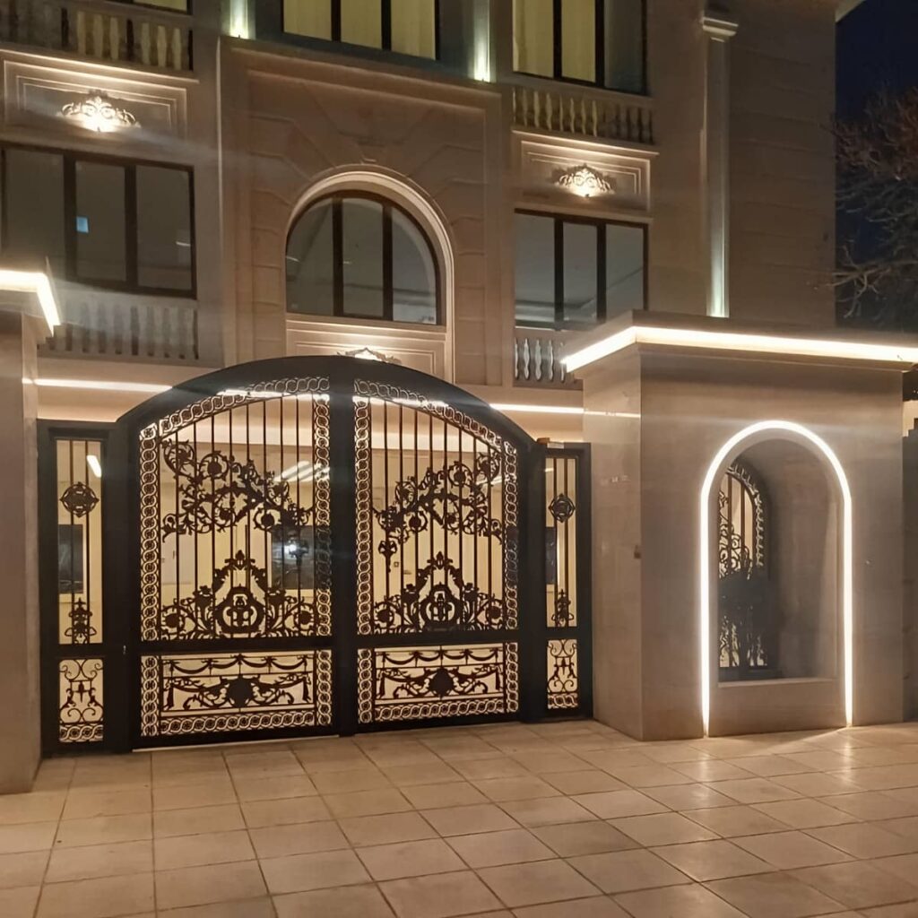 تولید درب ویلایی آهنی ضد زنگ با پنل CNC در رشت