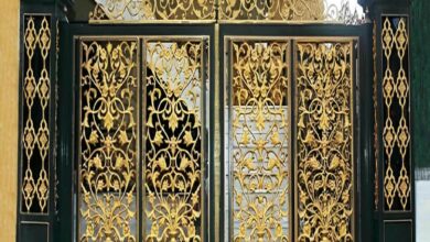 6 مدل درب حیاط CNC پنل مشبک در رشت