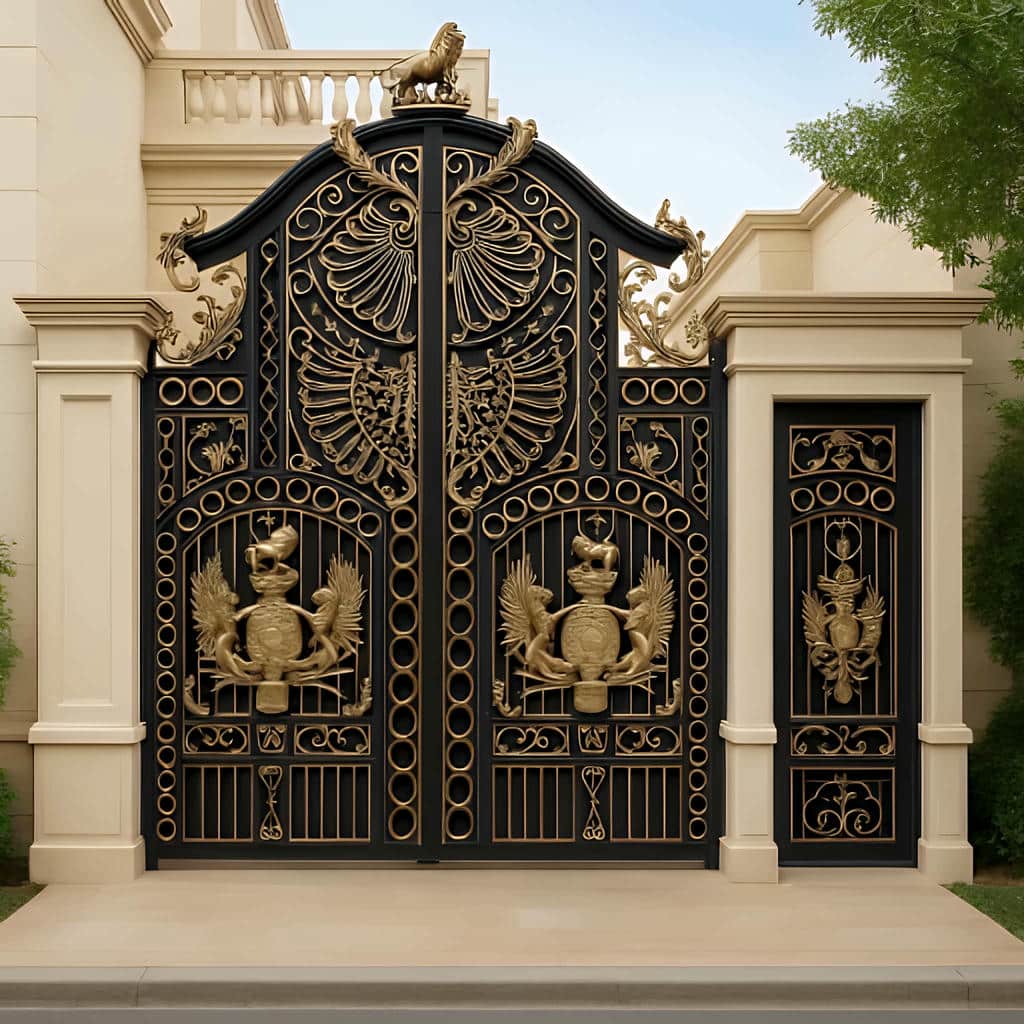 خرید درب ویلایی پارکینگ دو لنگه مدرن در رشت