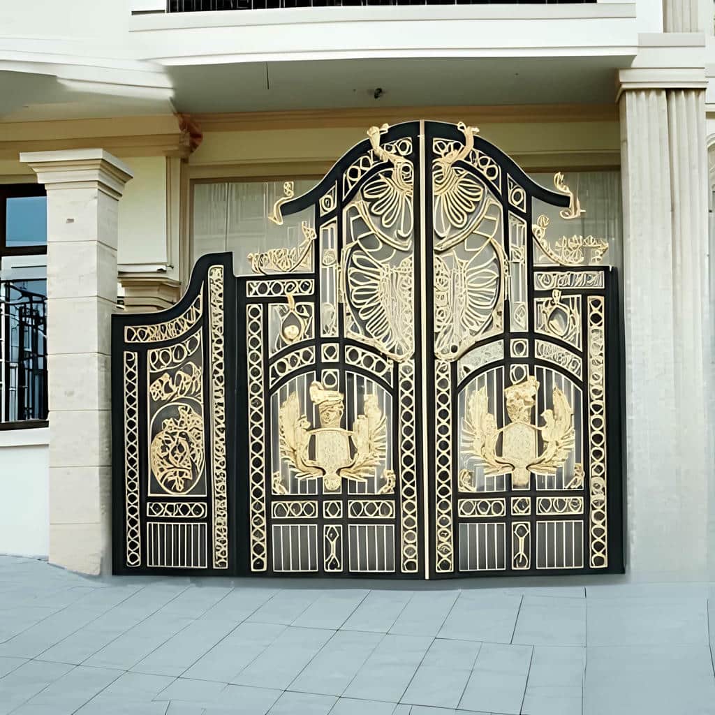 نصب درب پارکینگ حیاط لولایی اتوماتیک در رشت