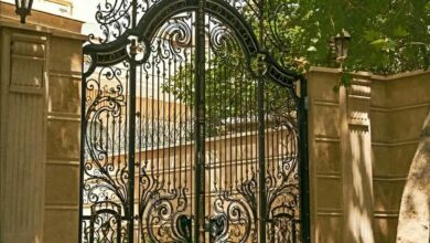 8 مدل درب ویلایی برش لیزری طرح هندسی در رشت