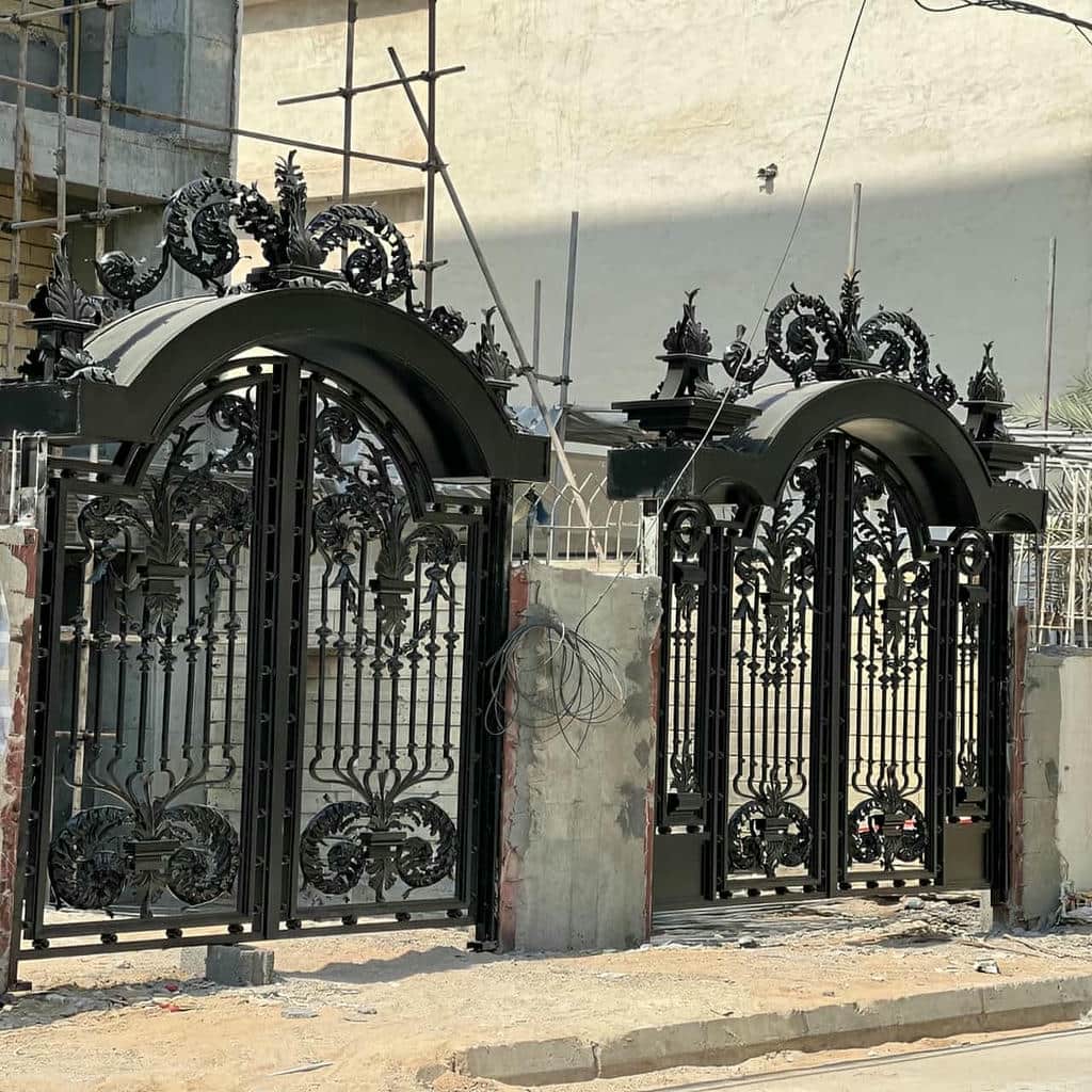 ساخت درب آهنی ساده قاب دار تمام ورق در رشت