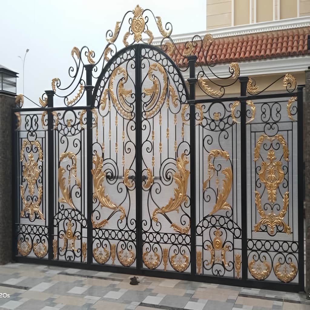 خرید درب باغ آهنی قوسی مناسب حریم بیشتر در رشت