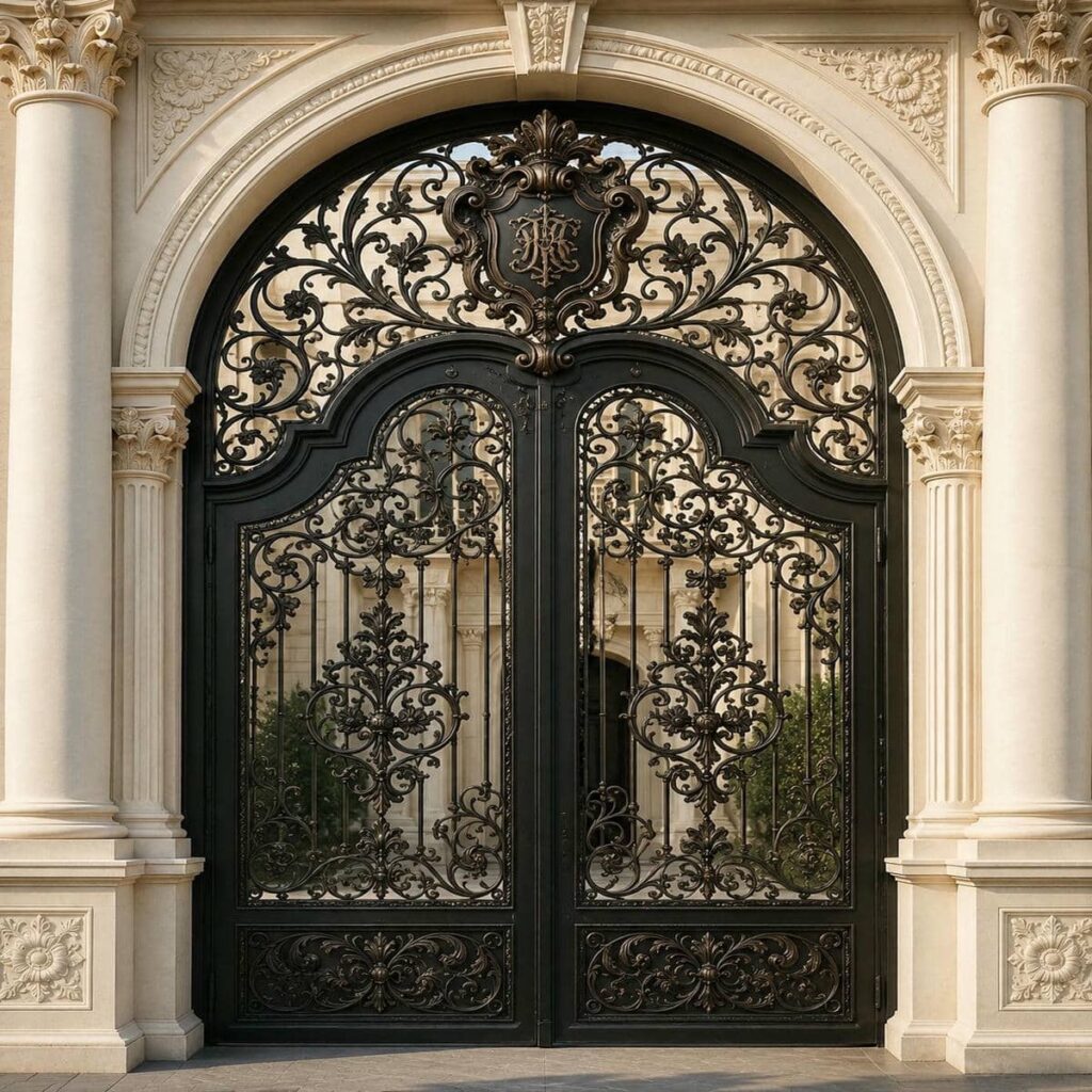 نصب درب حیاط کوچک نفررو برای ورودی کم عرض در رشت