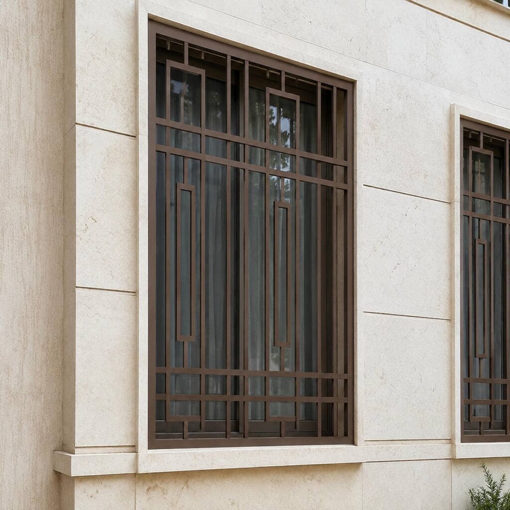 نصب حفاظ پنجره آپارتمان طبقات پایین برای پنجره حیاط در رشت نصب حفاظ پنجره آپارتمان طبقات پایین برای پنجره حیاط در رشت