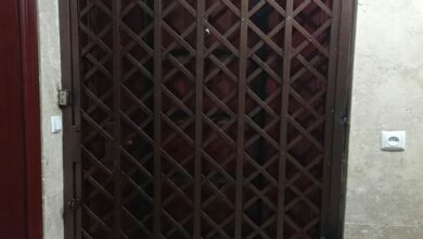6 طرح درب آکاردئونی پنج گل دوبل در رشت