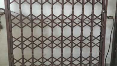 11 نمونه درب آکاردئونی چهار گل لوزی در رشت