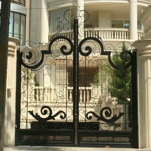 14 مدل درب پارکینگ سنگین شاسی دوبل در رشت