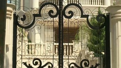 14 مدل درب پارکینگ سنگین شاسی دوبل در رشت