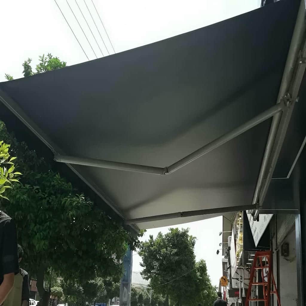 سایبان مغازه رشت نمای بیرونی