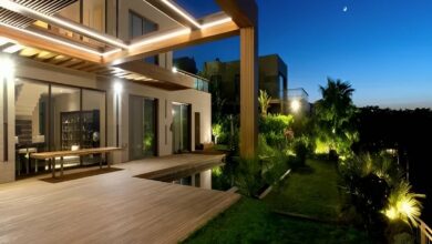 سایبان حیاط بازویی رشت با پوشش مقاوم