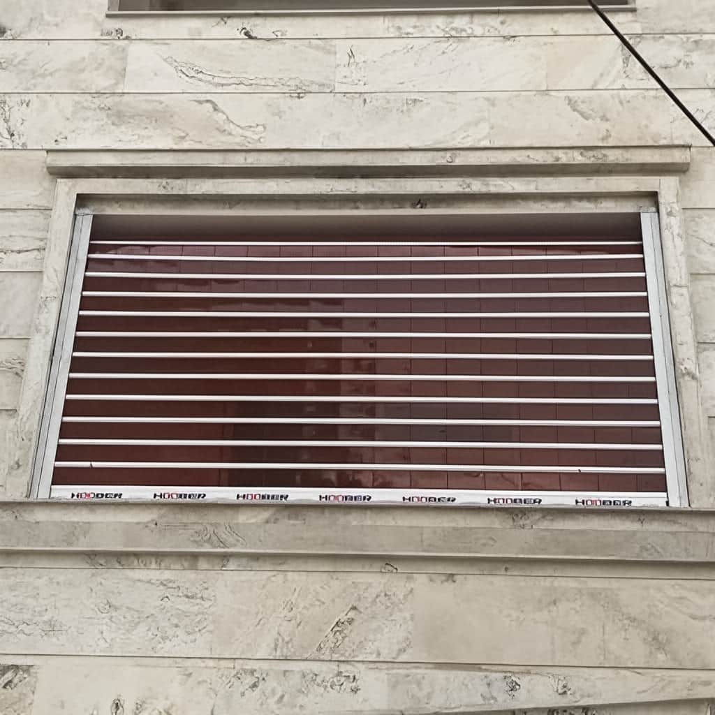 درب کرکره ای سفارشی رشت اجرای ورودی ساختمان