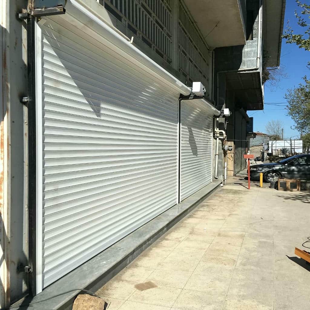 کرکره مغازه رشت نمای آلومینیومی مدرن