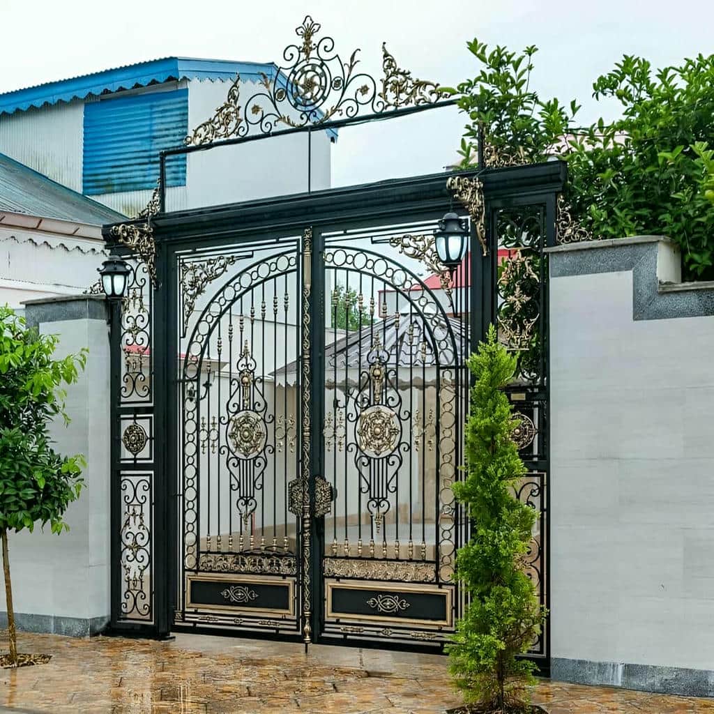 درب فلزی رشت با طراحی ویلایی
