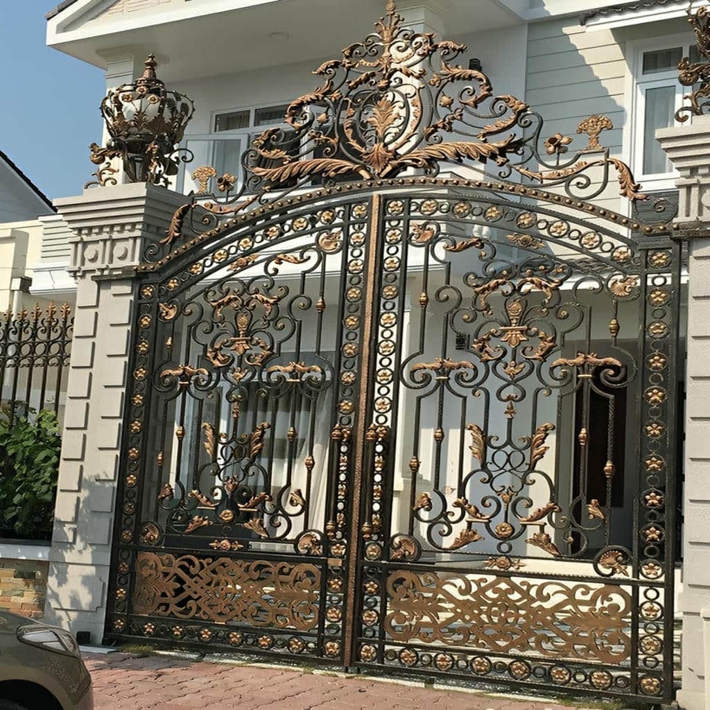 درب حیاط فلزی رشت مدل ایرانی