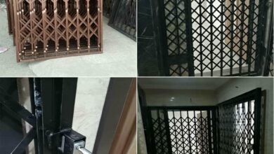 حفاظ درب ضد سرقت رشت با طراحی فلزی ورودی ساختمان